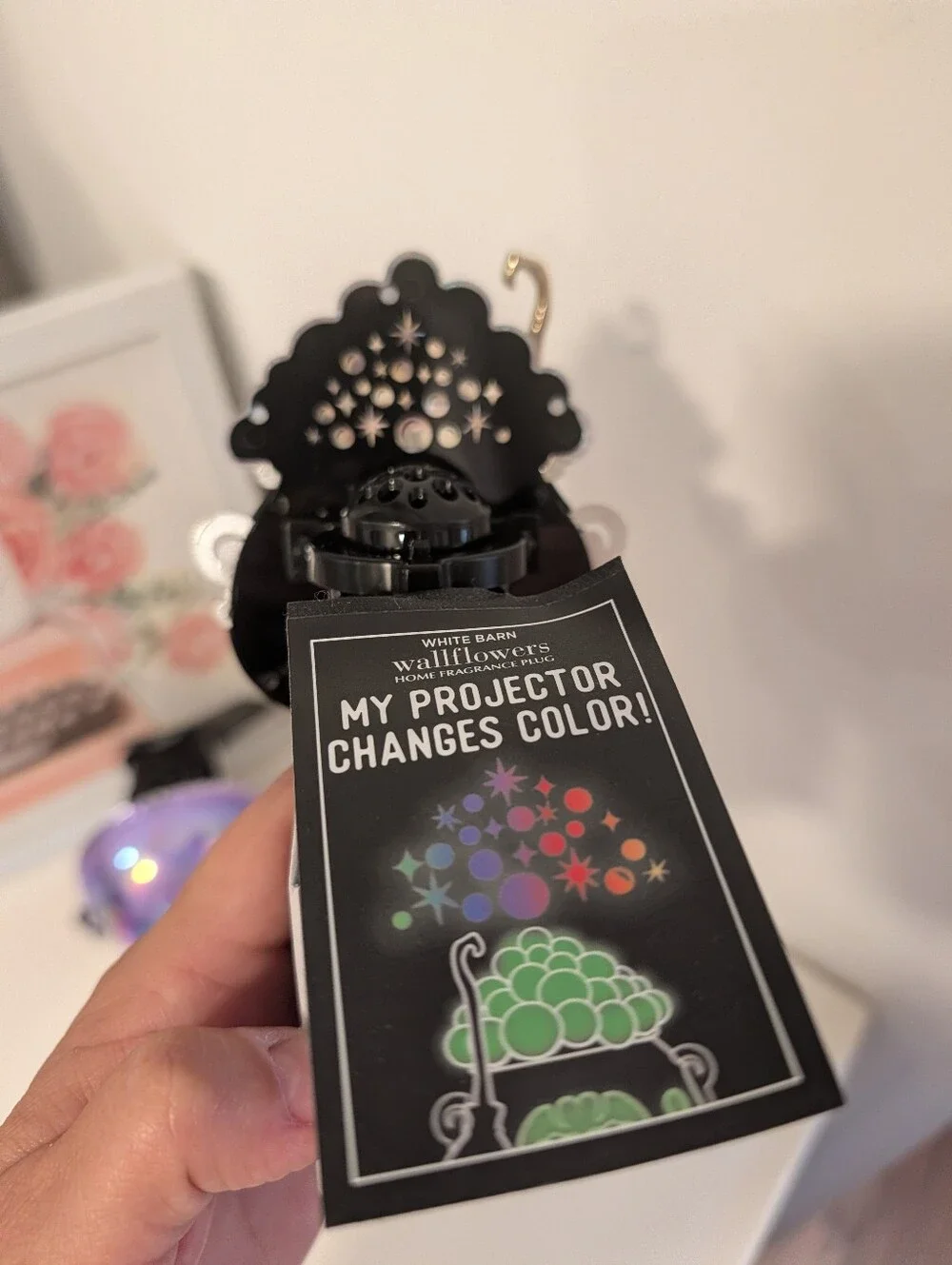 👻NWT Bath & Body Works Set Of 2 Halloween Crystal Ball & Cauldron Projectors